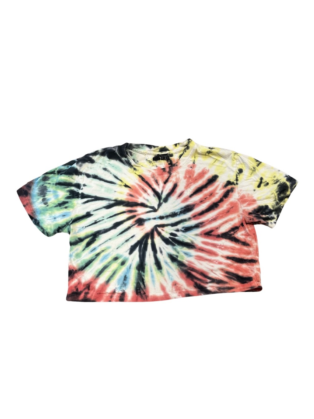 Volcom Galactic Stone Tie Dye Crop T-Shirt | Size S - Picture 2 of 5
